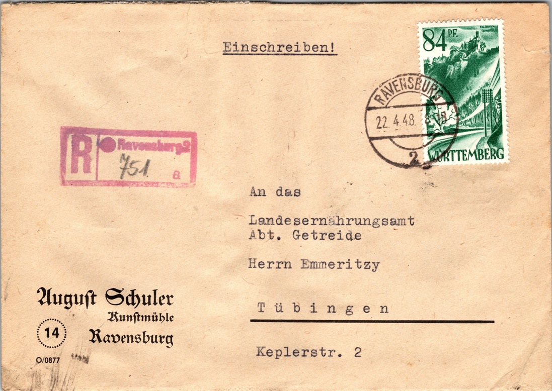 Germany Occupation Wurttemberg Postal History